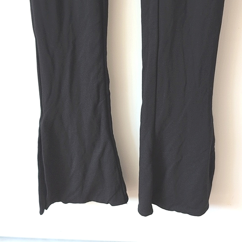 Oh Polly Womens 2 Jett Long Sleeve Square Neck Jumpsuit Black Baddie City Party - Picture 2 of 7